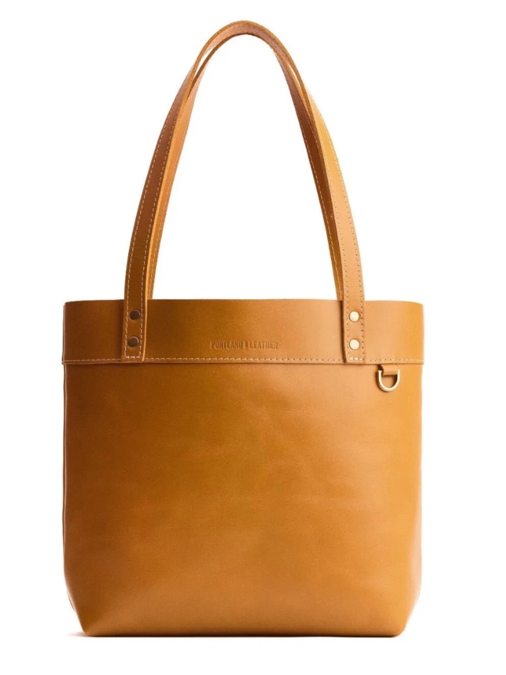 Portland Leather Tote Bag Montana Oversized in Mango
